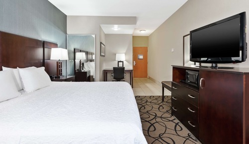 Chambre, 1 très grand lit, accessible aux personnes à mobilité réduite (3x3 Shower)