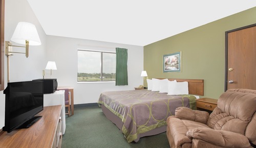 Chambre, 1 très grand lit, accessible aux personnes à mobilité réduite (Mobility Accessible)