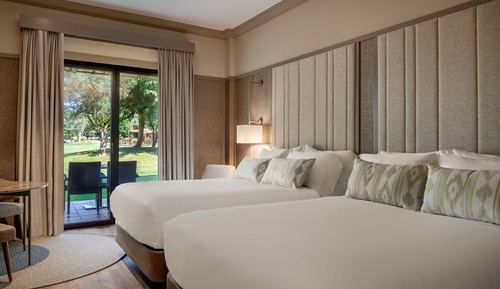 Chambre Deluxe, 2 grands lits, vue jardin