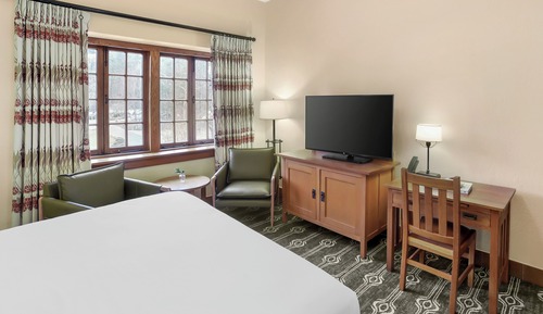 Chambre Deluxe, 1 très grand lit, vue établissement