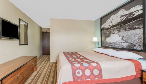 Chambre, 1 très grand lit, accessible aux personnes à mobilité réduite, non-fumeurs