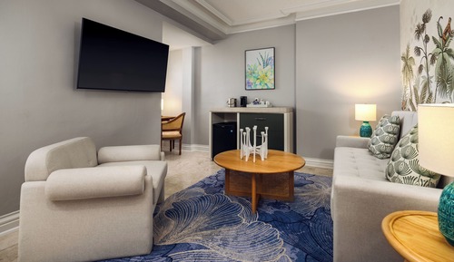 Suite, balcon, vue ville