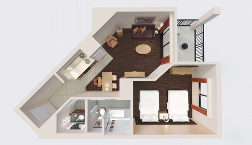 Suite, 2 lits doubles