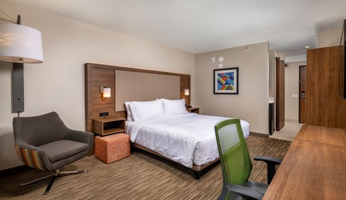 Chambre Standard, 1 très grand lit, douche accessible en fauteuil roulant (Communications)