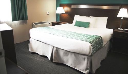 Chambre Affaires, 1 très grand lit et 1 canapé-lit, non-fumeurs, patio