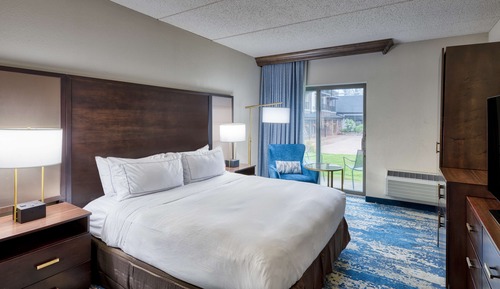 Chambre, 1 très grand lit (Mobility & Hearing, Roll-in Shower)