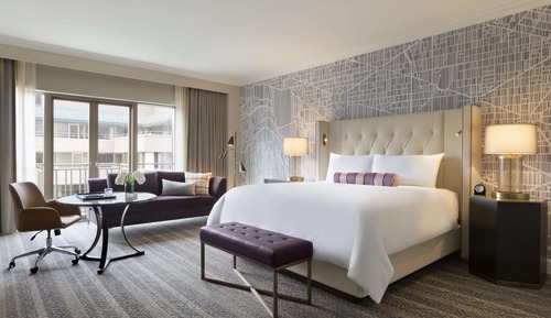 Fairmont Gold, Chambre Signature, 1 très grand lit, accès salon affaires
