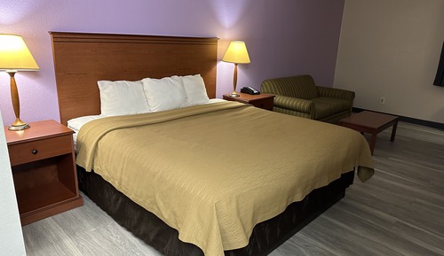 Chambre, 1 très grand lit, fumeurs (Pet Friendly)