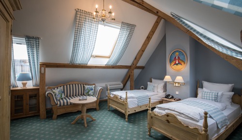 Chambre Confort avec lits jumeaux, 2 lits une place, vue ville