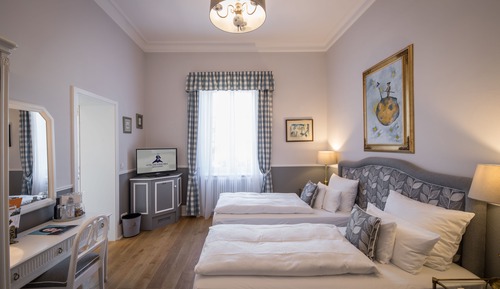 Chambre Supérieure avec lits jumeaux, 2 lits une place, vue ville