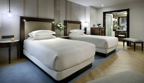 Chambre, 2 lits une place