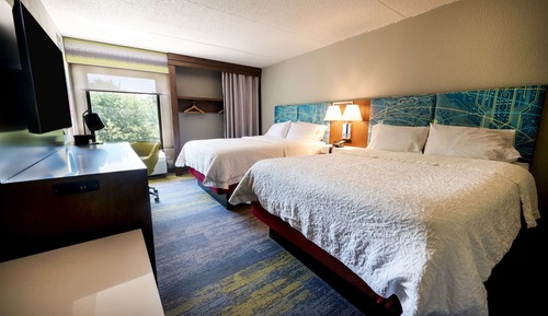 Chambre, 2 grands lits