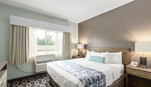 Chambre, 1 très grand lit, non-fumeurs (Mobility,Hearing,Tub w/Grab Bars)