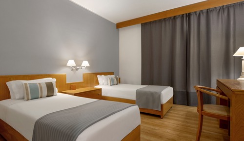 Chambre, 2 lits une place, accessible aux personnes à mobilité réduite, non-fumeurs (Mobility)