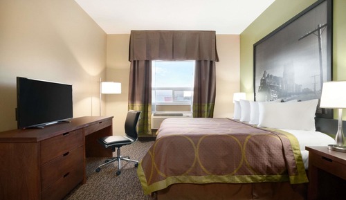 Chambre Standard, 1 très grand lit, accessible aux personnes à mobilité réduite, non-fumeurs
