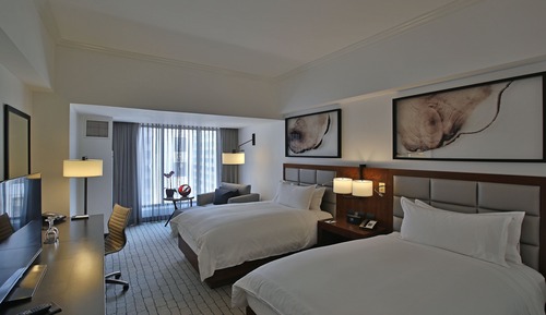 Chambre Premium, 2 lits doubles, accès au salon club (High Floor)