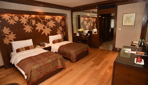 Chambre Deluxe, 2 lits une place, rez-de-chaussée