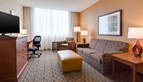 Suite Deluxe, 2 grands lits, réfrigérateur et four à micro-ondes (Sofabed, 2 Rooms, Tub, Interior)