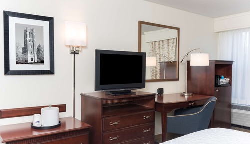 Chambre, 1 très grand lit et 1 canapé-lit, réfrigérateur