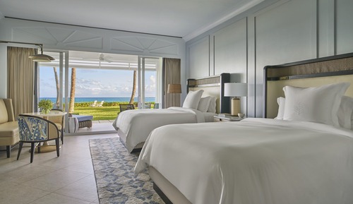 Chambre Luxe, 2 grands lits, en front de mer