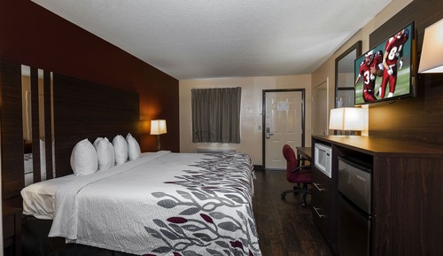 Chambre Deluxe, 1 très grand lit, fumeurs, baignoire à jets