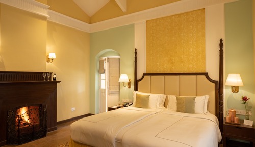 Chambre Premium, 1 très grand lit, vue jardin