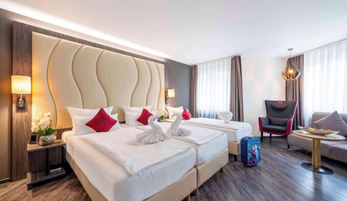 Chambre Premium, 3 lits une place (Cozy Sitting Corner)