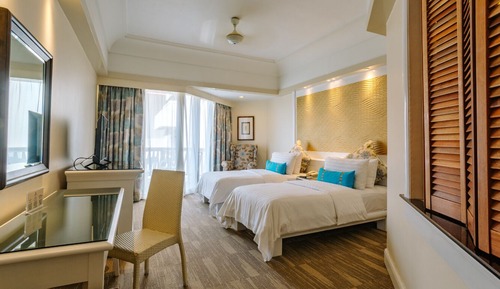 Chambre Deluxe avec lits jumeaux, vue jardin
