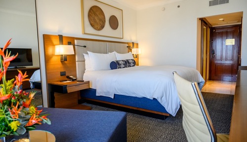 Chambre Classique, 1 très grand lit, baignoire accessible aux personnes à mobilité réduite