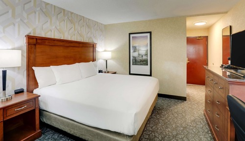 Chambre Deluxe, 1 très grand lit, réfrigérateur et four à micro-ondes