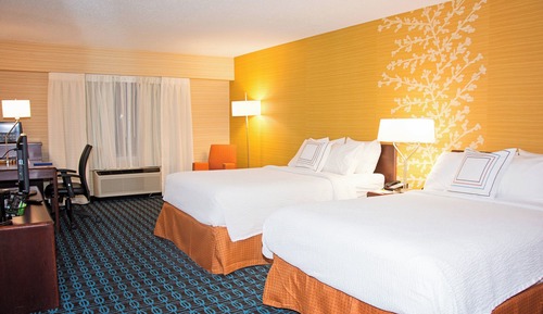 Chambre, 2 grands lits
