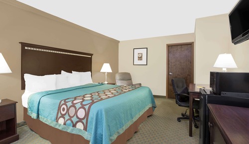 Chambre, 1 très grand lit, accessible aux personnes à mobilité réduite, non-fumeurs (Mobility)