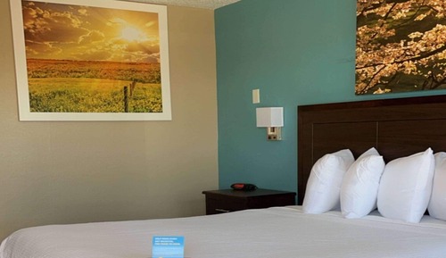 Chambre, 1 grand lit, accessible aux personnes à mobilité réduite