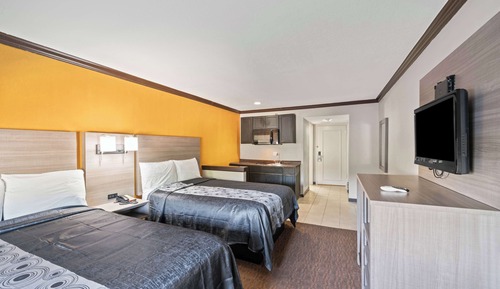 Chambre, 2 lits doubles, non-fumeurs, coin cuisine