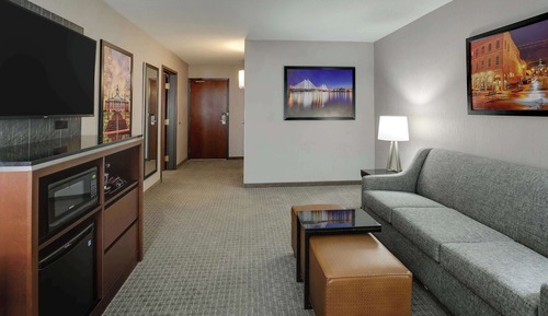 Suite, 1 très grand lit et 1 canapé-lit, accessible aux personnes à mobilité réduite (2 Rooms, Tub)