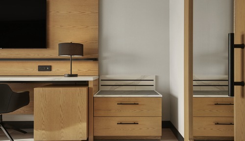 Chambre, 1 très grand lit et 1 canapé-lit, accessible aux personnes à mobilité réduite