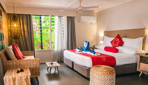 Chambre Double, en front de plage