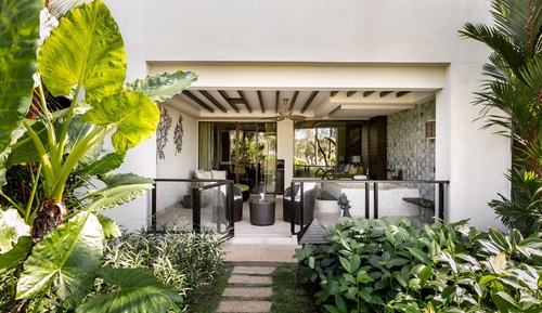 Suite Junior, 2 lits une place, vue jardin