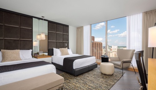 Chambre Club, 2 grands lits (Skyline Club Level)
