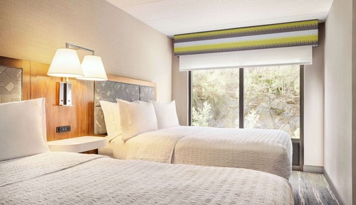 Chambre, 2 lits deux places