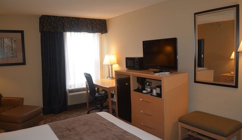 Chambre Standard, 1 grand lit, accessible aux personnes à mobilité réduite, baignoire (Bathtub)