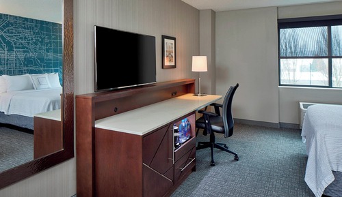 Chambre, 2 grands lits