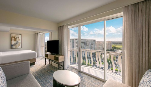 Chambre Junior, 1 grand lit, vue ville