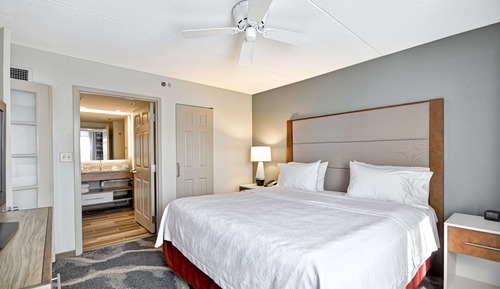 Suite, 1 très grand lit et 1 canapé-lit, accessible aux personnes à mobilité réduite, baignoire
