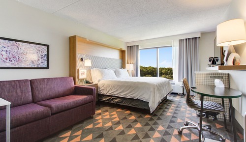 Chambre Standard, 1 très grand lit, vue lac