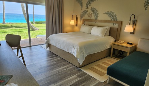 Chambre, en front de plage