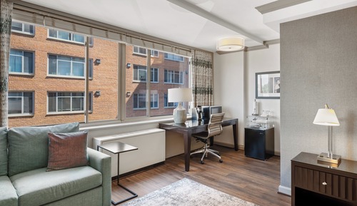Studio, 1 grand lit, accessible aux personnes à mobilité réduite