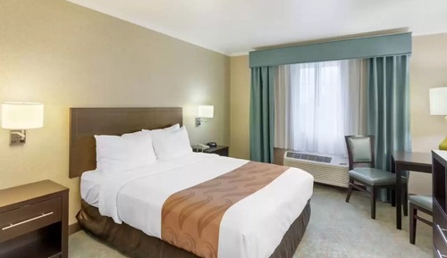 Chambre, 1 grand lit, accessible aux personnes à mobilité réduite, non-fumeurs