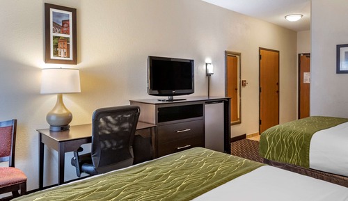 Chambre, 2 grands lits, accessible aux personnes à mobilité réduite, non-fumeurs (Accessible Tub)