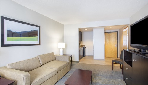Suite, 1 très grand lit, douche accessible en fauteuil roulant (Communications)